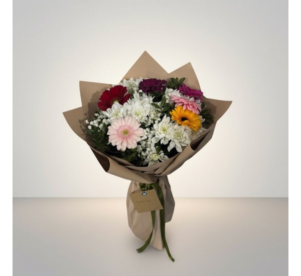 Krizantem Gerbera Buketi